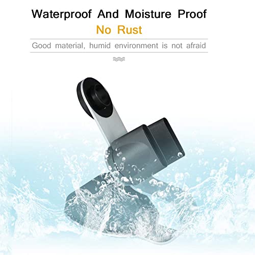 YUET Magnetic Hair Dryer Holder, Shelf Bracket, Stand, Hanger, Straightener Organizer, Blow Dryer Storage Rack with Holes, Supersonic Bathroom Aluminu