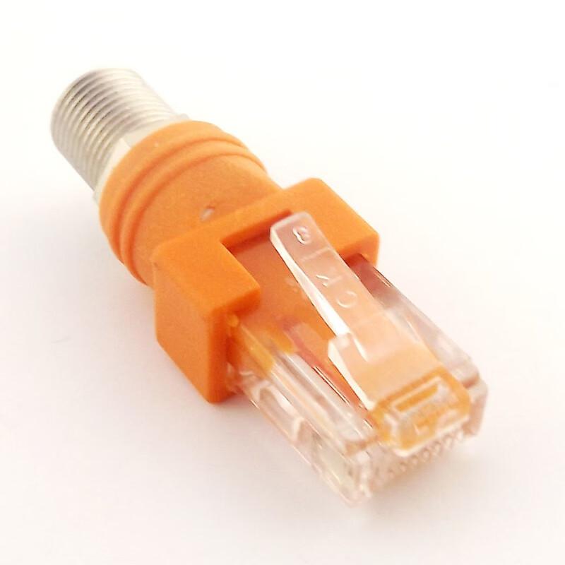 CommKing RJ45 To F-Type Coaxial Cable Adapter