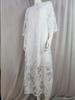 2023 Summer Europe and America Hot Item: Round Neck Short Sleeve Lace Long Casual Dress