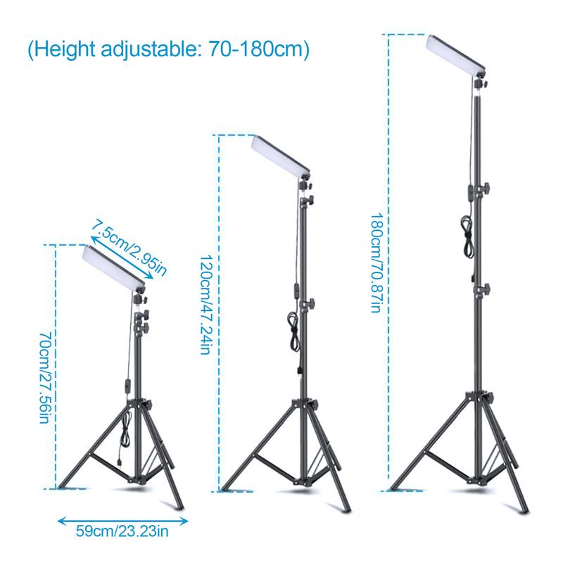 Portable Outdoors Led Work Light USB Tripod Camping Lamp Spotlight For Night Fishing Work Camping and Barbecue