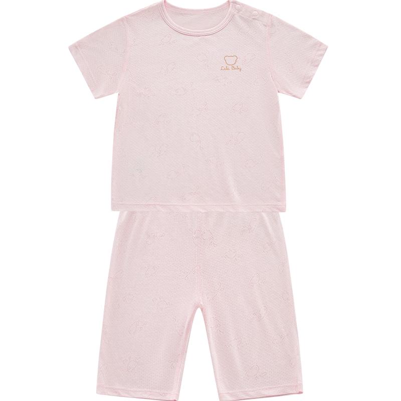 

Labi Kids Summer Breathable Mesh Short Sleeve & Seven-Point Pants Set 73