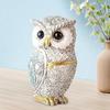 Owl Figurines Owl Garden Statue Handmade Resin Sculpture Ornaments Decoration Shelf Decor for Bathroom Desk Tabletop Living Room