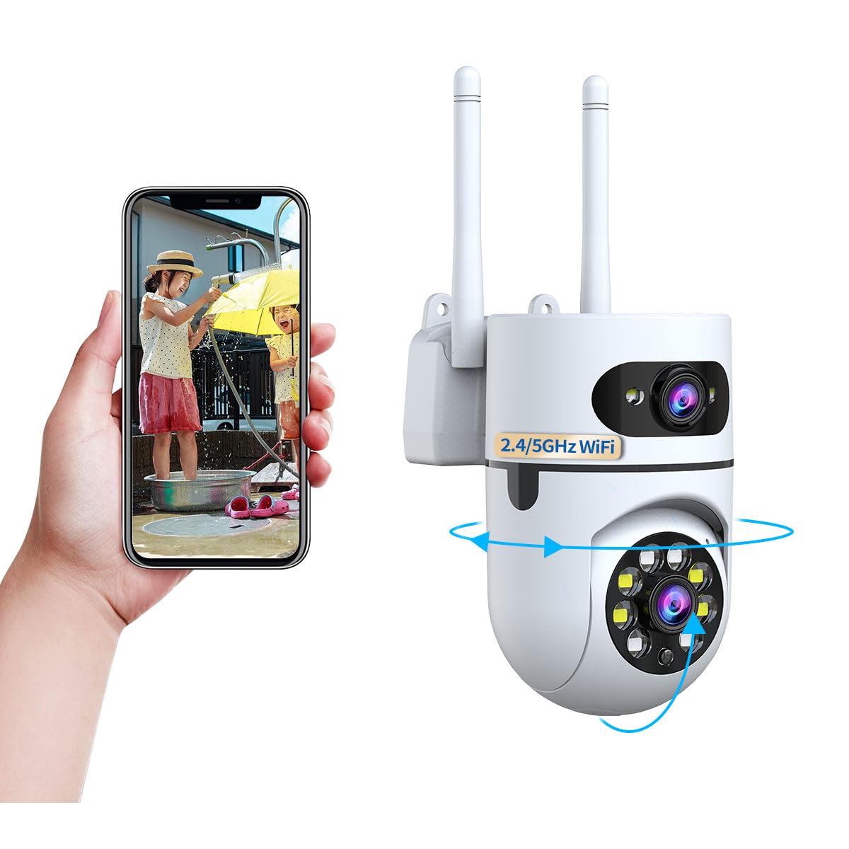 

Security surveillance 3MP network pet full indoor camera with nighttime surveillance automatic tracking camera, camera, Wi-Fi camera, camera, HD,