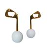 Golf Ball Bottle Openers Beer Wine Bottle Opener Bottle Opener Golden Silver Golf Ball Openers for Golf Party Supplies