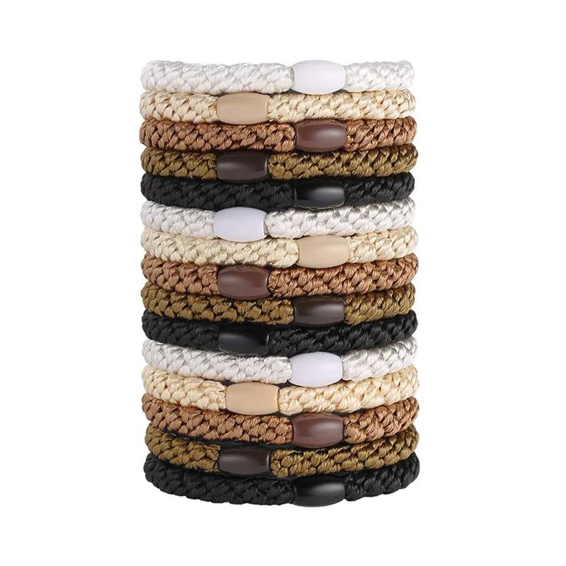 Hair Ties No Damage 10/15PCS Ponytail Holders Elastic Hair Ties for Thick Hair Bands for Women Girls's Braided