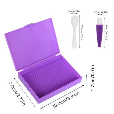 Macaroon Diamond Painting Storage Box Diamond Painting Tray With Lids For Diamond Art Accessories Tools,Beads Drills Containers