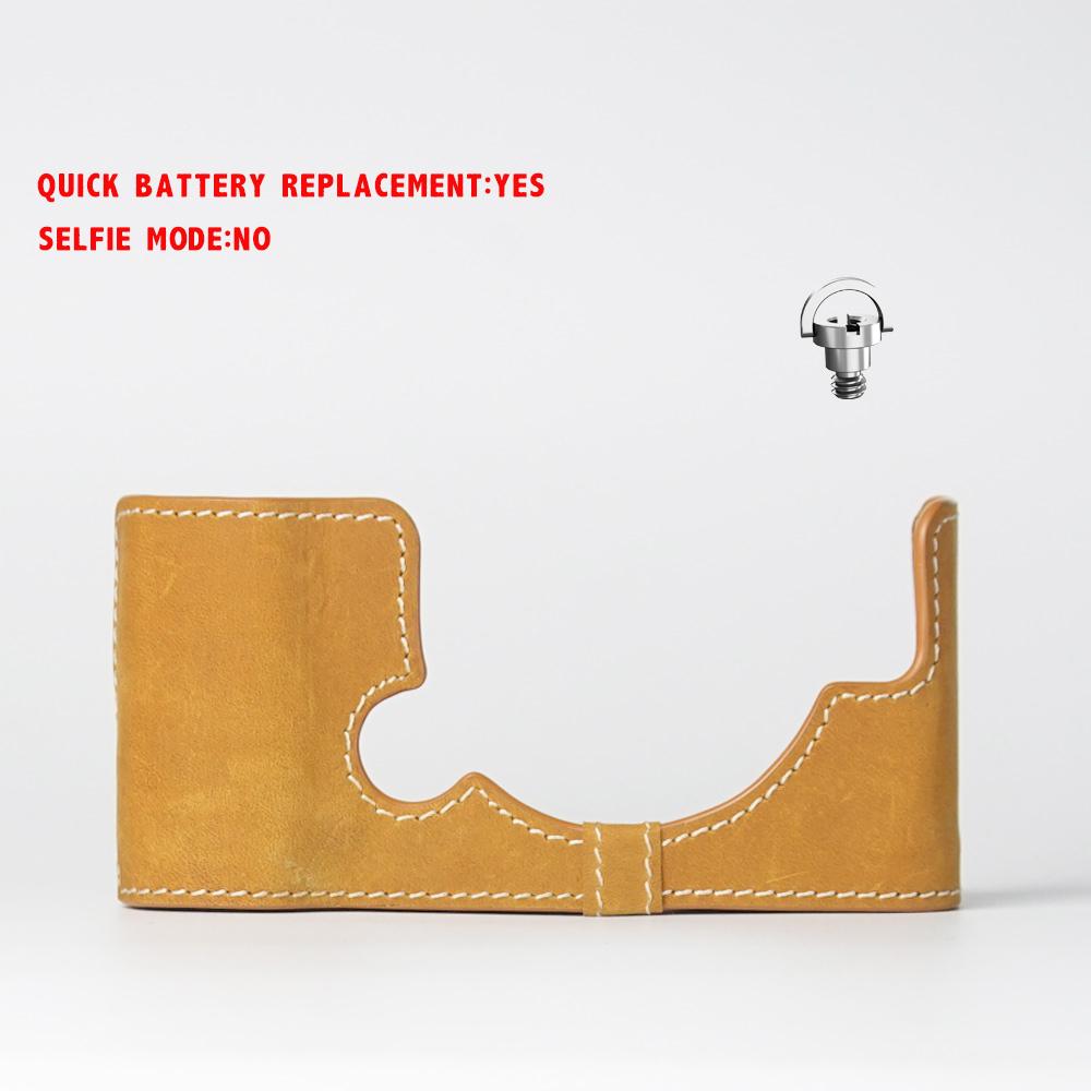 

EP7 Case Handmade Half Case Leather Camera Half Case For Olympus E-P7 Case Leather Bag Leash Camera Strap Quick Release For Olympus E P7