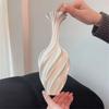 Swirl Pattern Decorative Vase 3D Printed Plastic Flower Plant Pot Nordic Abstract Vase  Home Decor