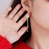 Korean Version of Fashion Temperament Copper-plated Earrings, Women's Earrings, Medium and Long Korean Version of Fashion Flower Fringed Ear Jewelry