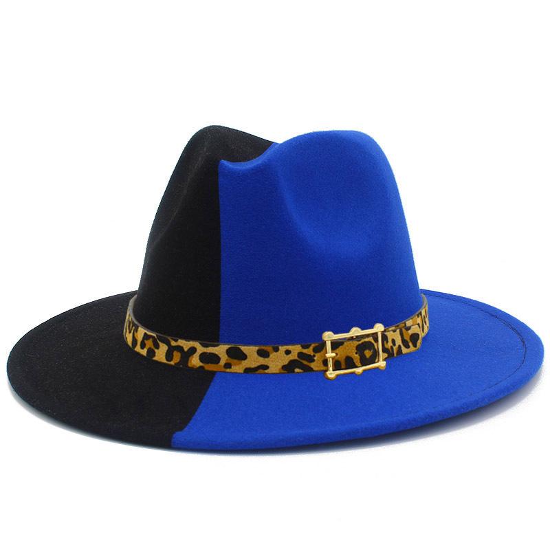 New Double-color Autumn and Winter Thermal Top Hat, Men's and Women's Woolen British Style Jazz Hat, Fashionable and Personalized Gentleman's Hat