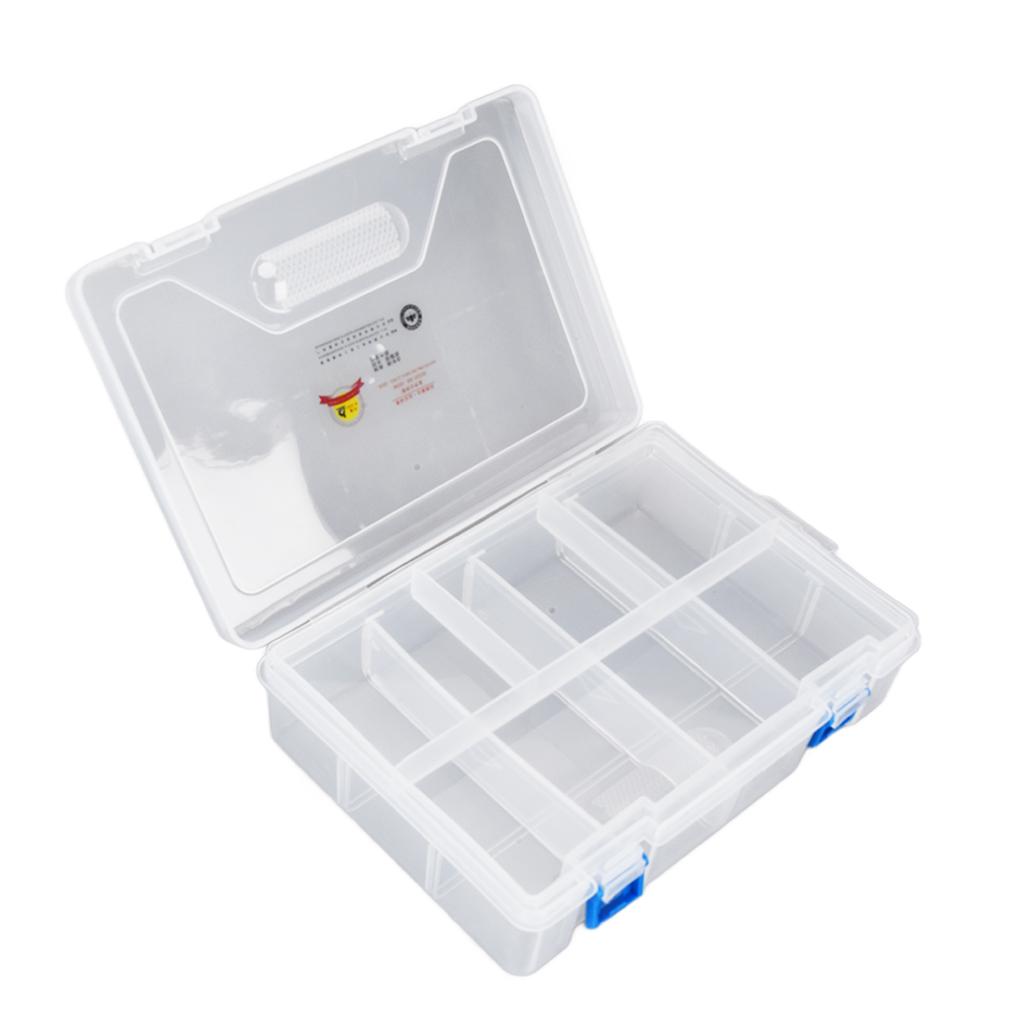 Component Storage Box Transparent Plastic Detachable Accessory Container for Earring Chip