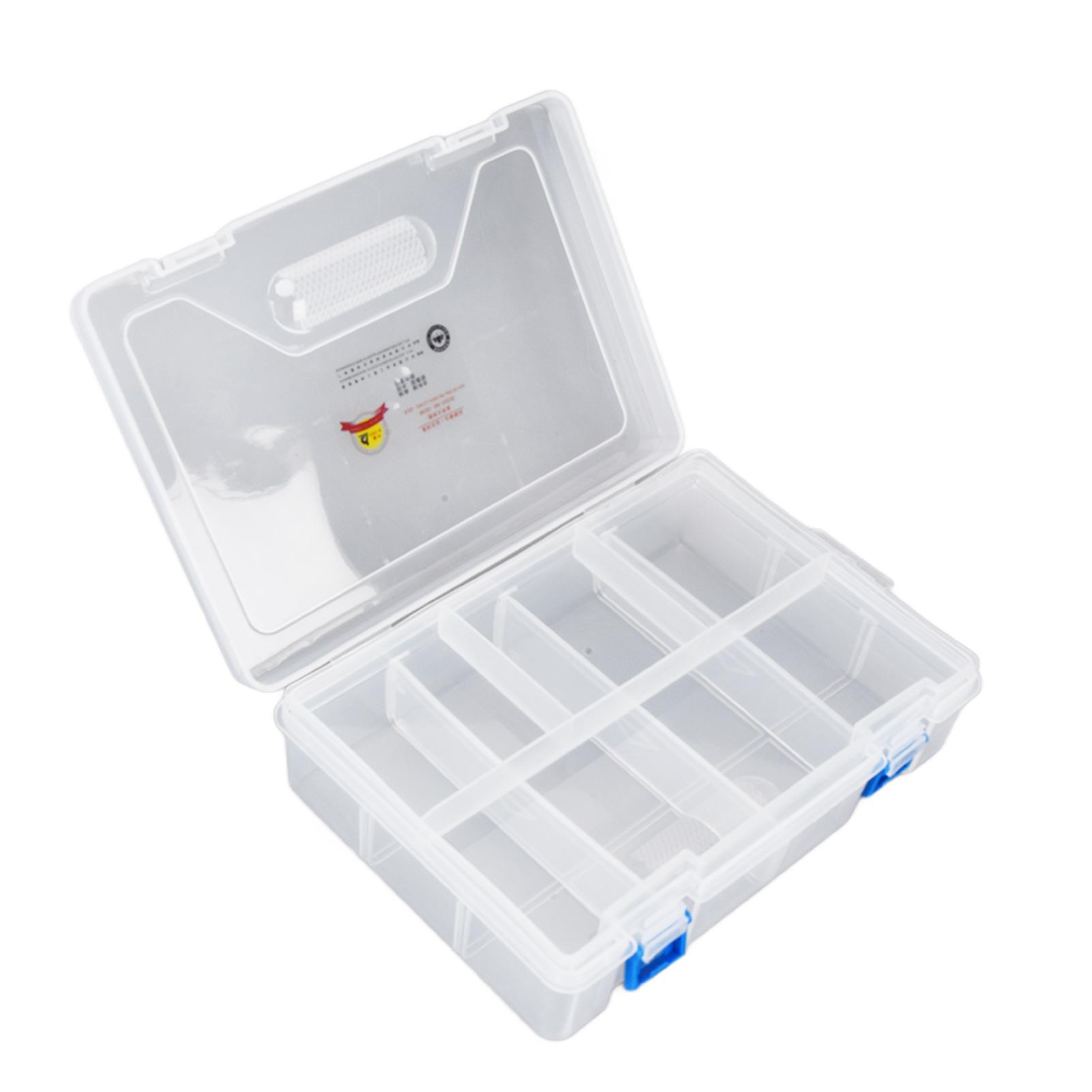 

Component Storage Box Transparent Plastic Detachable Accessory Container for Earring Chip