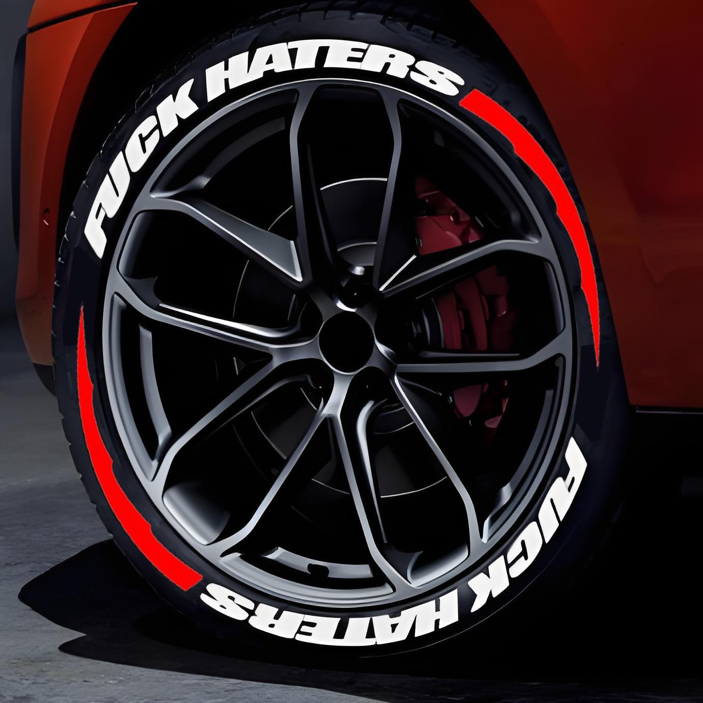 Wolf Tooth Blade Tire Letter Stickers - Popular Tire Decoration