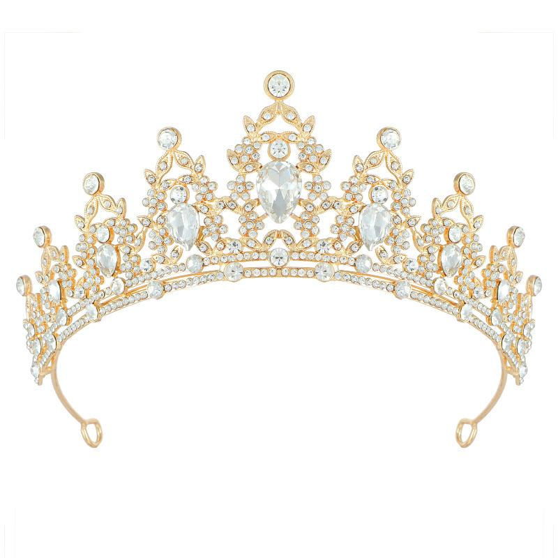 Bridal Crown Tiara Birthday Party Alloy Hairband Rhinestone Queen Hair Accessories Wedding Clothing Crown