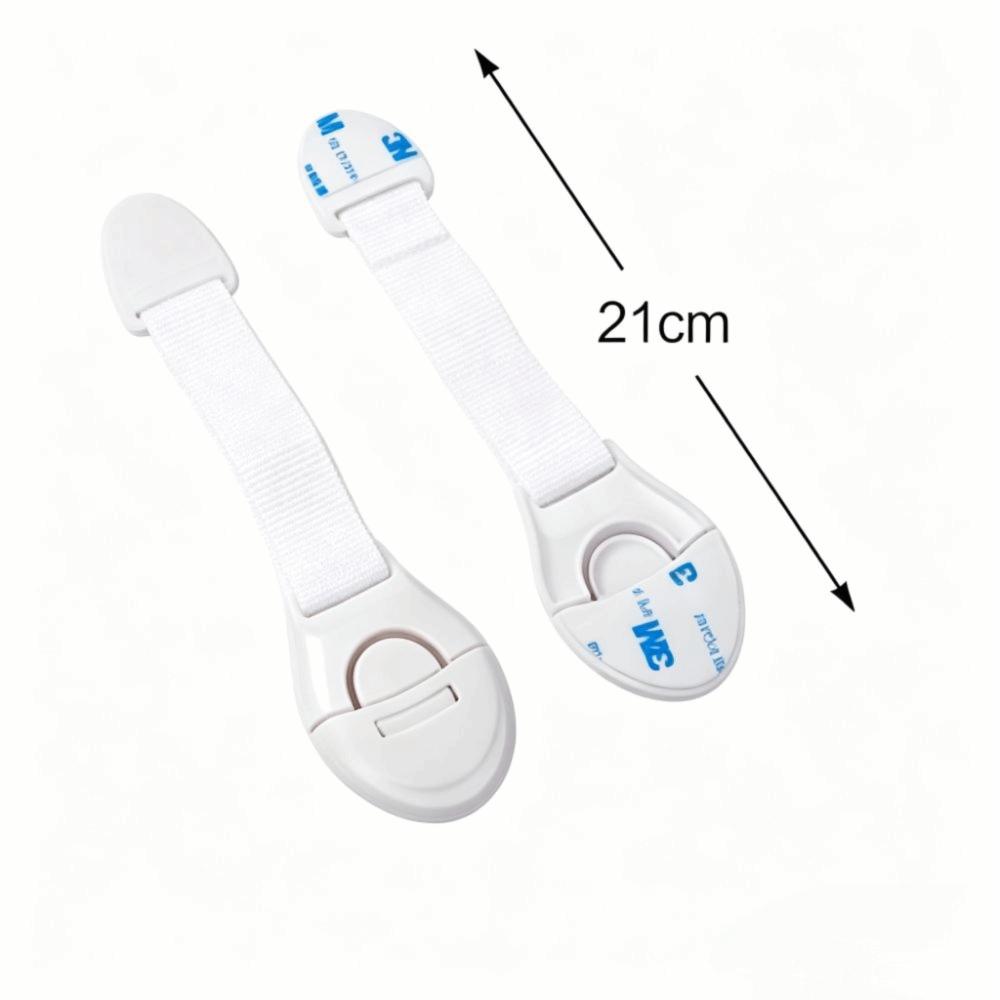 10 pcs Adjustable Length Pet Safety Lock White Fridge Door Buckle  Storage Furniture