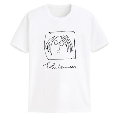 John Lennon autoportret The Beatles Rock Koszulka pamiątkowa Jesienna moda Sportowa Czysta bawełna Męska Koszulka Tee Y2k Kobieta