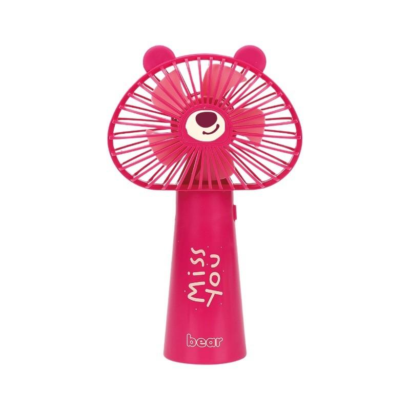 Cartoon Handheld Mini Fan With Usb Rechargeable For Kids And Travel Comfort