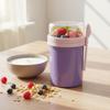 Dressing Holder Oatmeal Cup Double Layer Fruit Cup Portable Breakfast Cup  Snack