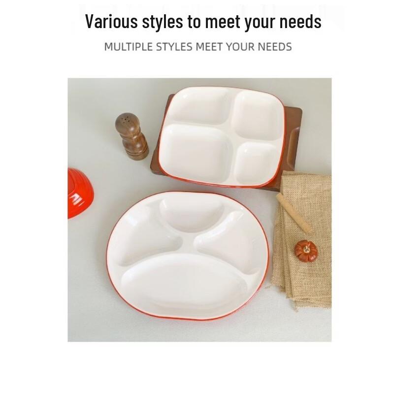Commercial Melamine Multi-Compartment Dining Tray