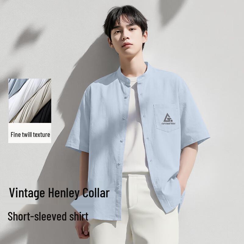 TonLion Men s Lightweight Henley Short Sleeve Shirt 2XL