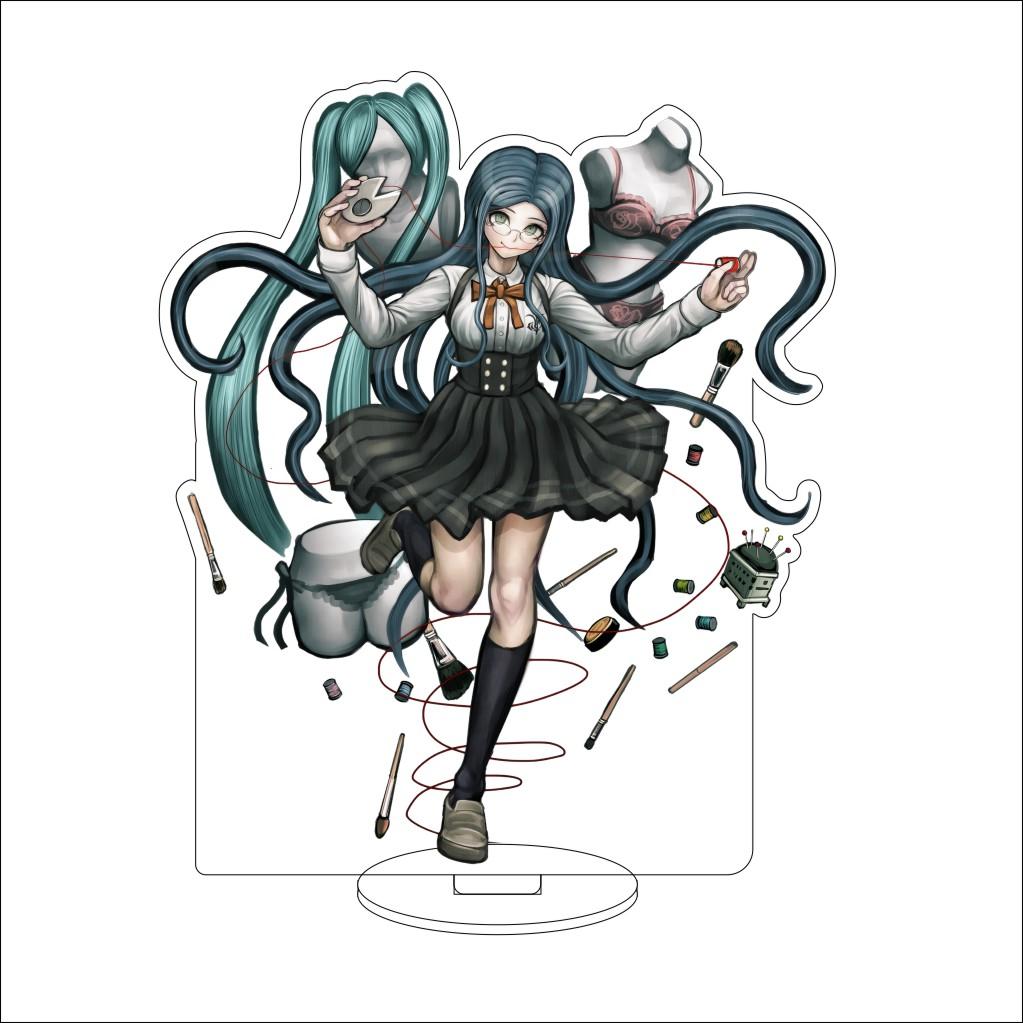 

16CM Anime Danganronpa: Trigger Happy Havoc Acrylic Stand Ornaments yasuhiro taeko Toko Fukawa Figure Stand Halloween Gifts 16CM