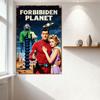 Forbidden Planet Vintage Sci - Fi Metal Tin Sign Retro 1950s Movie Poster Wall Decor for Man Cave Bar Home Office