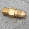 2PCS Brass Adapter Oil Gas Fitting Straight Male AN4 To 1 8in Male NPT Connector