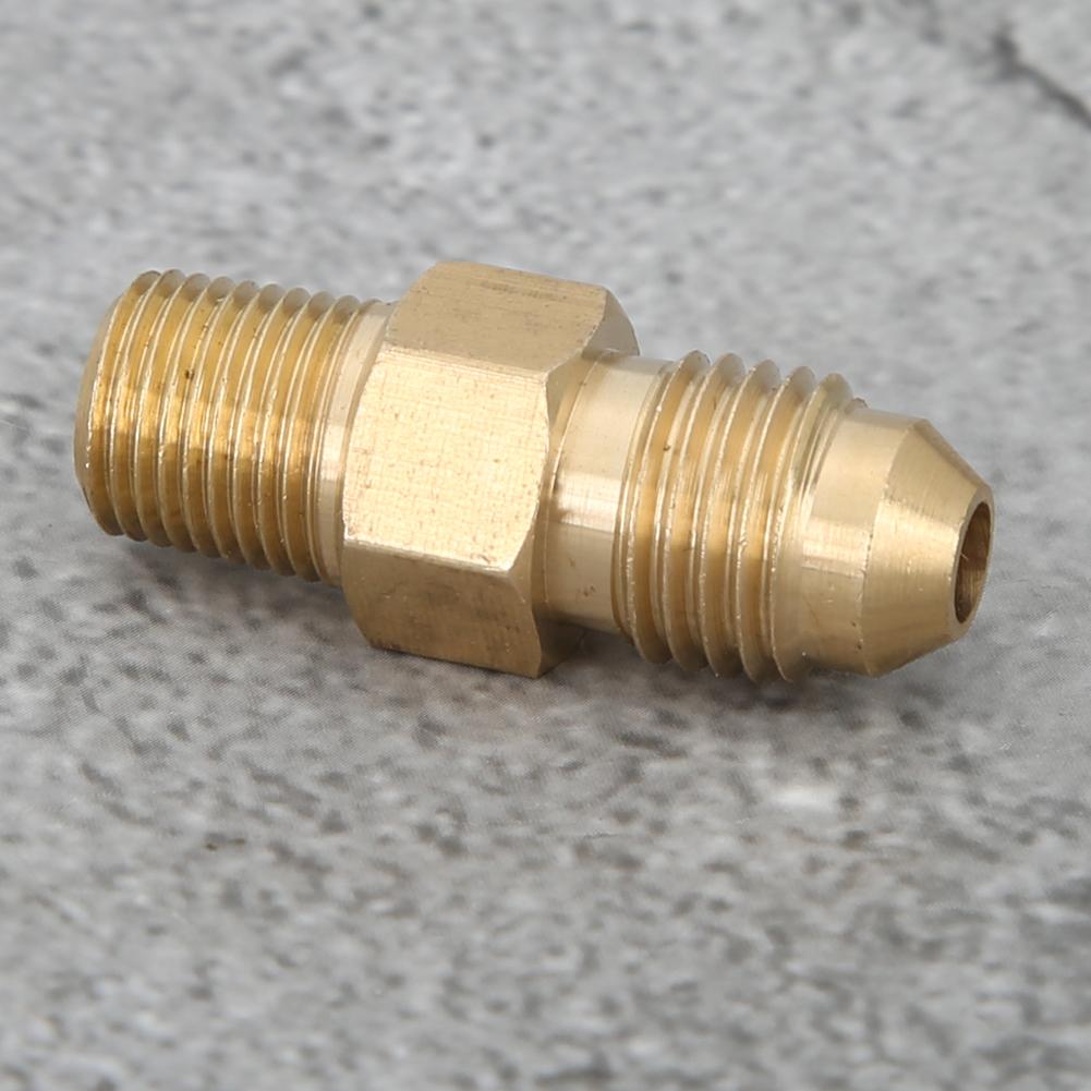 2PCS Brass Adapter Oil Gas Fitting Straight Male AN4 To 1 8in Male NPT Connector