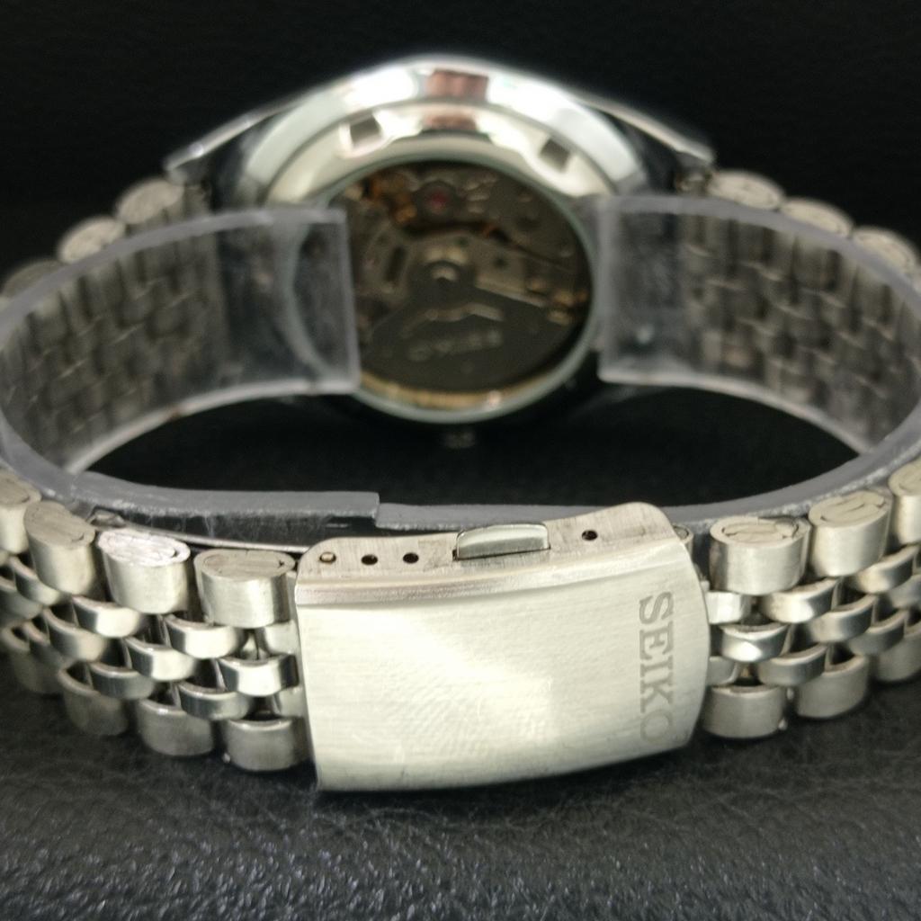 VINTAGE REFURBISHED SEIKO 5 AUTOMATIC 6309A JAPAN MENS GREEN WATCH a442890-1