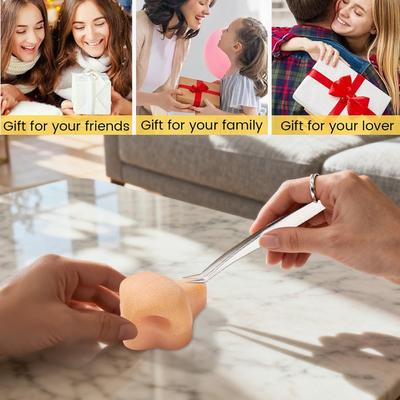 Pimple Pop Toy For Kids Adults Silicone Squeeze Stress Reduction Popping Reusable Stress Reliever Nose Game Pimple Popper Funny