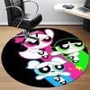 1pc Powerpuff Girls Office Round Area Rug, Under Office Chairs Bedroom Living Room Home Decor, Room Decoa1022209