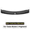 for Tesla Model 3 Highland 2024 2025 Rear Trunk Door Sill Protector Cover Anti-scratch Guard Board TPE Protection Accessories