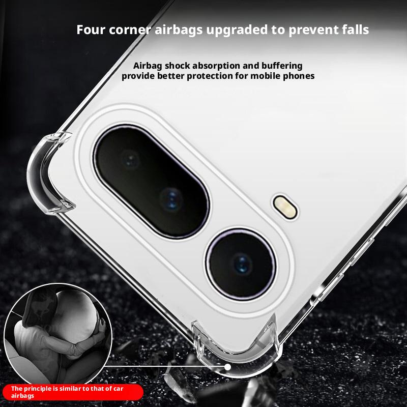 Clear Magnetic Four Corner Airbags Prevent Falls Case For Honor Magic 8 Pro Air Slim Crystal Shockproof Protective Cover