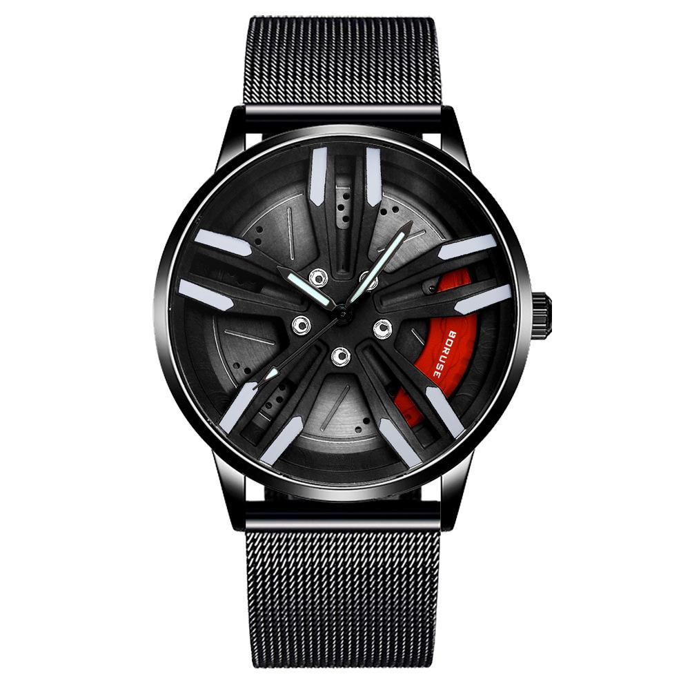 Boruse Caliper Wheel Watch Men S Net With Waterproof Luminous Quartz Watch