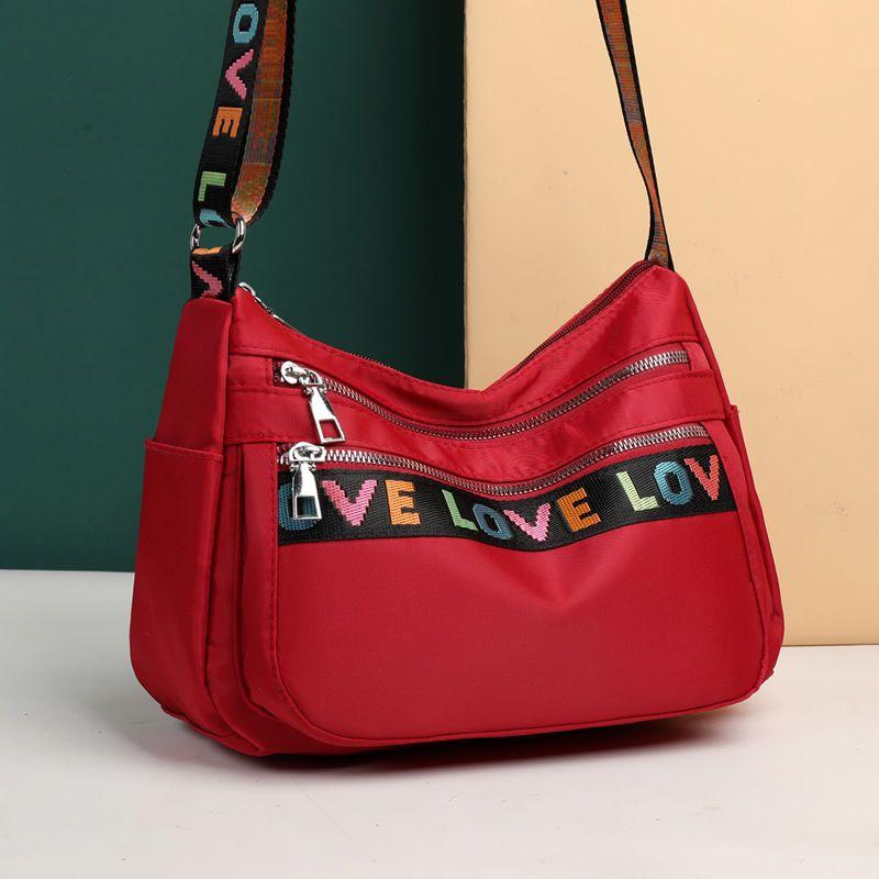 Sac à bandoulière décontracté imperméable en nylon, sac en toile, sac de maman, sac à épaule, sac de voyage en tissu Oxford