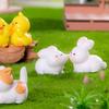 Rabbit Cat Frog Mini Animals Ornament Resin Crafts Micro Landscape Decoration  Car Accessories