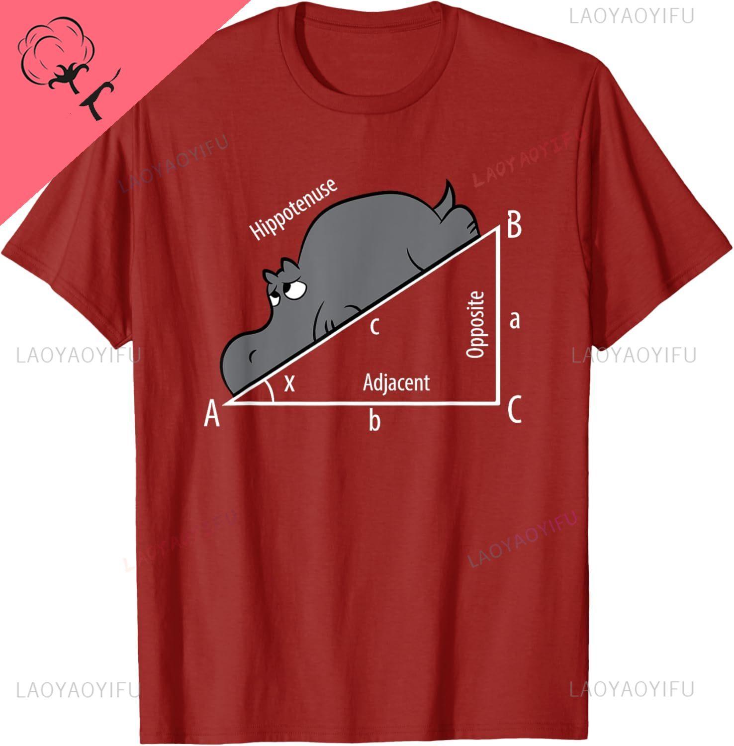 

Funny Math Humor Hippotenuse Hypotenuse Funny T-Shirt Print Original Design Gifts T Shirts Cotton Unisex Summer Streetwear Tops 4XL