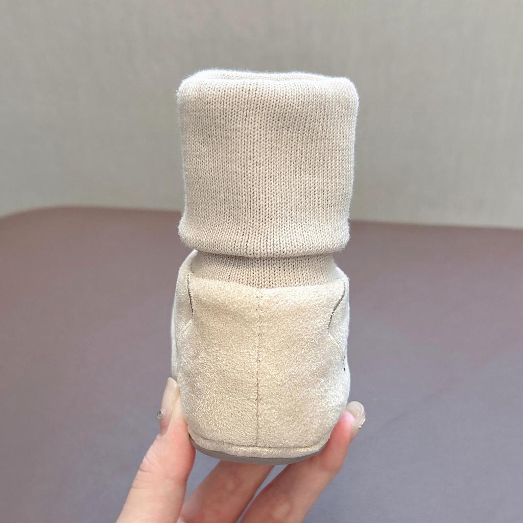 Unisex Baby Non-Slip Shoes: Soft Sole Cotton Walking Shoes for 6-12 Months