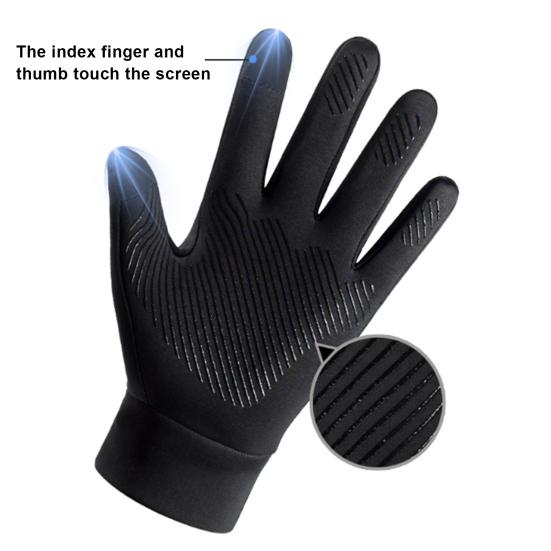 1 pár zimních cyklistických rukavic Teplý dotykový displej Neklouzavý Větruodolný Vodotěsné Chladné počasí Muži Outdoorový motocykl Jízda na sněhu Lyžařské rukavice