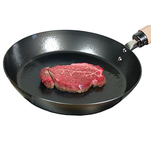 River Light Goku JAPAN Thick Iron Frying Pan, 28cm, Iron Nitride Finish, Induction Compatible, Rust Resistant, Made In Japan, J2328