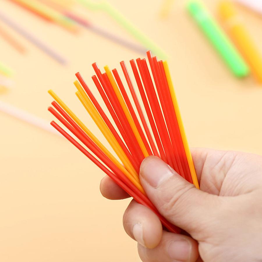 100pcs Counting Sticks Wooden/Plastic Available Student Math Learning Teaching Aids School Mathematical Calculation Accessories