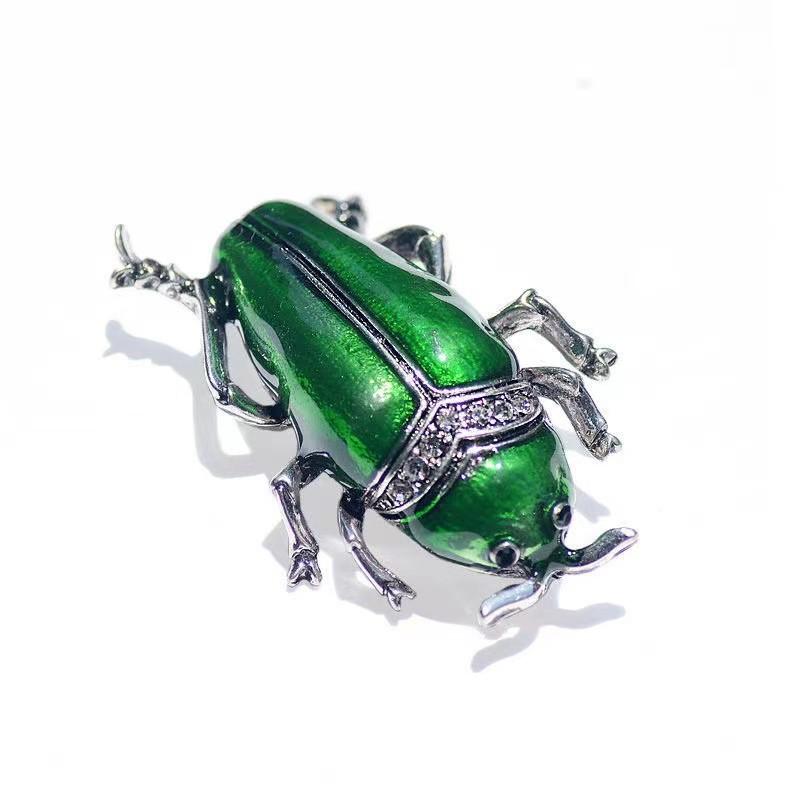Insect Brooch With Drip Oil Decoration For Fashion Accessory And Daily Wear