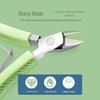 Angled Tip Cuticle Nippers - Beak-Like Clip, Silicone Handle for Nail Groove & Dead Skin Removal