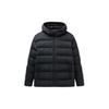 Anta Basketball Collection Down Jackets Men's Matte Black Hooded Thickened Puffer Jacket 152241910R-2