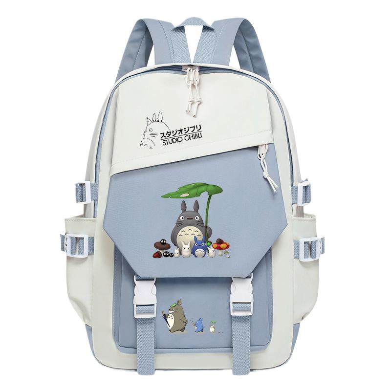Totoro Dorado cute cartoon peripheral children's school bag spine care primary and secondary school backpack