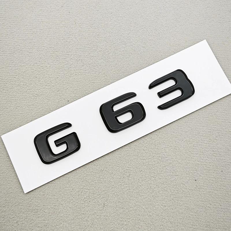 3D ABS Car Letters Logo G55 G63 G65 Sticker Rear Trunk Badge Emblem Decals For AMG G55 G63 W463 Auto Accessories