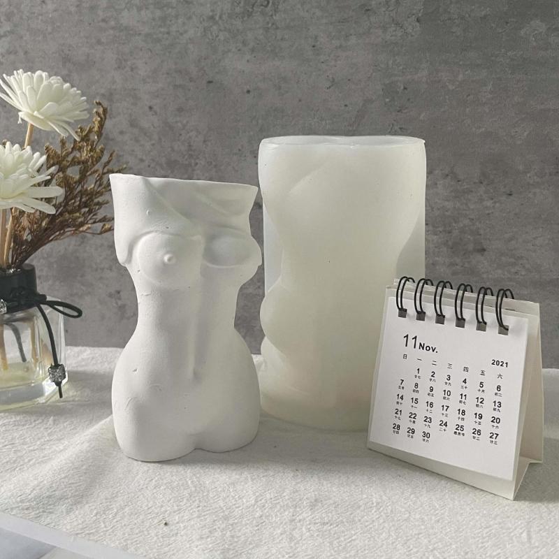 Silicone Flowerpot Mold Cements Pot DIY Succulent Making Mold Manual Clay Craft Silicone Gypsum Concrete Plant Pots