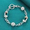 Charming Bead Bracelet Party Gift Silver Fashion Jewelry