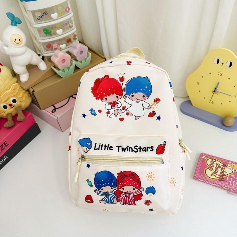 Hello Kitty Kuromi Cinnamoroll My Melody Printed Children Backpack For Daily Use