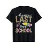 Happy Last Day of School Leopard Print T Shirt Teacher Student Tee